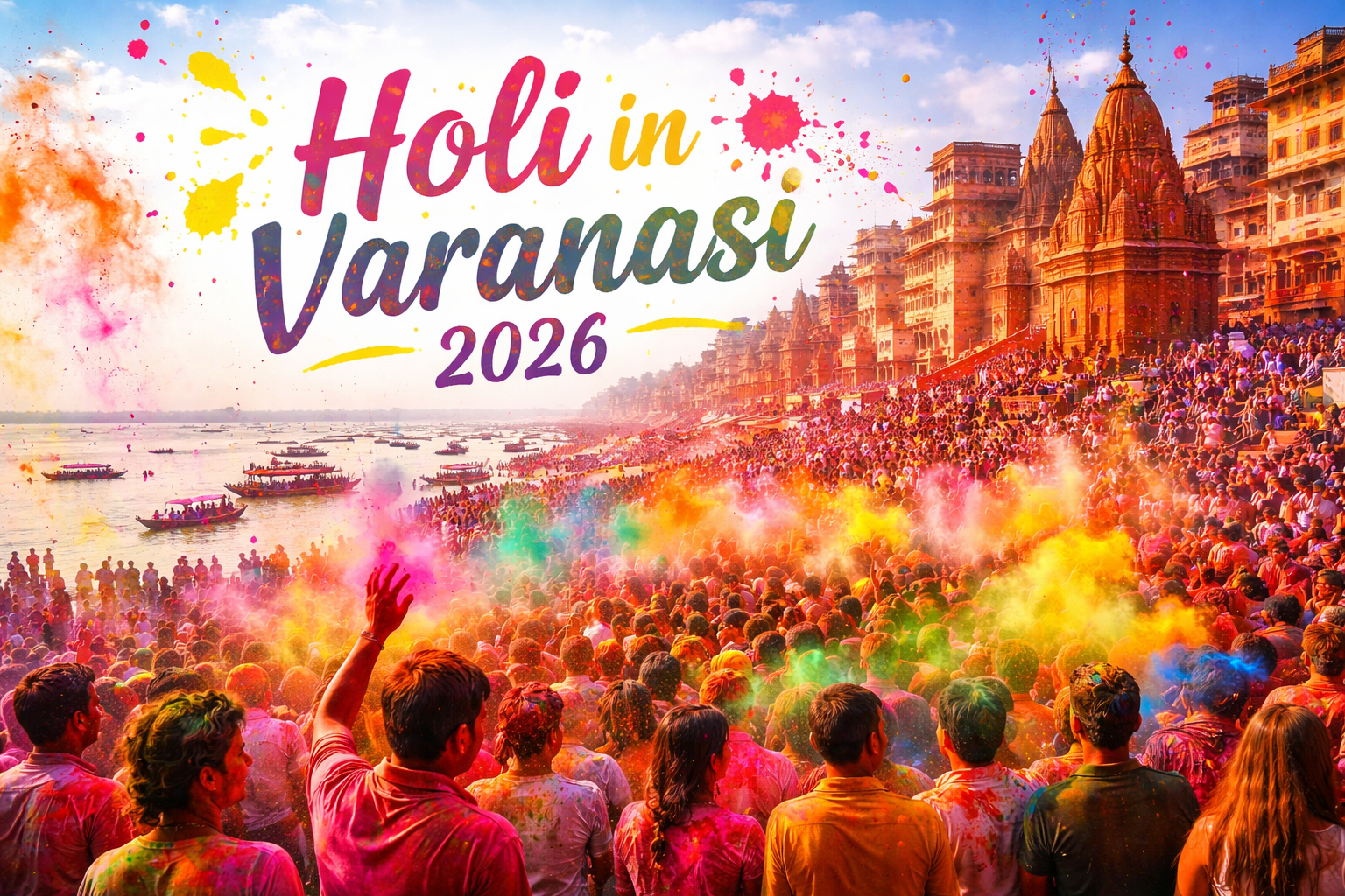 holi in varanasi